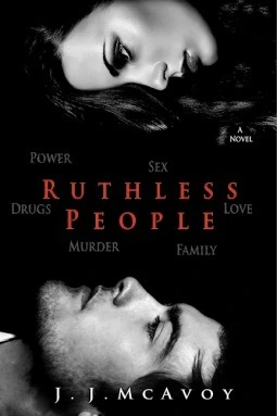 Cover of "Ruthless People," featuring bold typography and a dark, dramatic background.