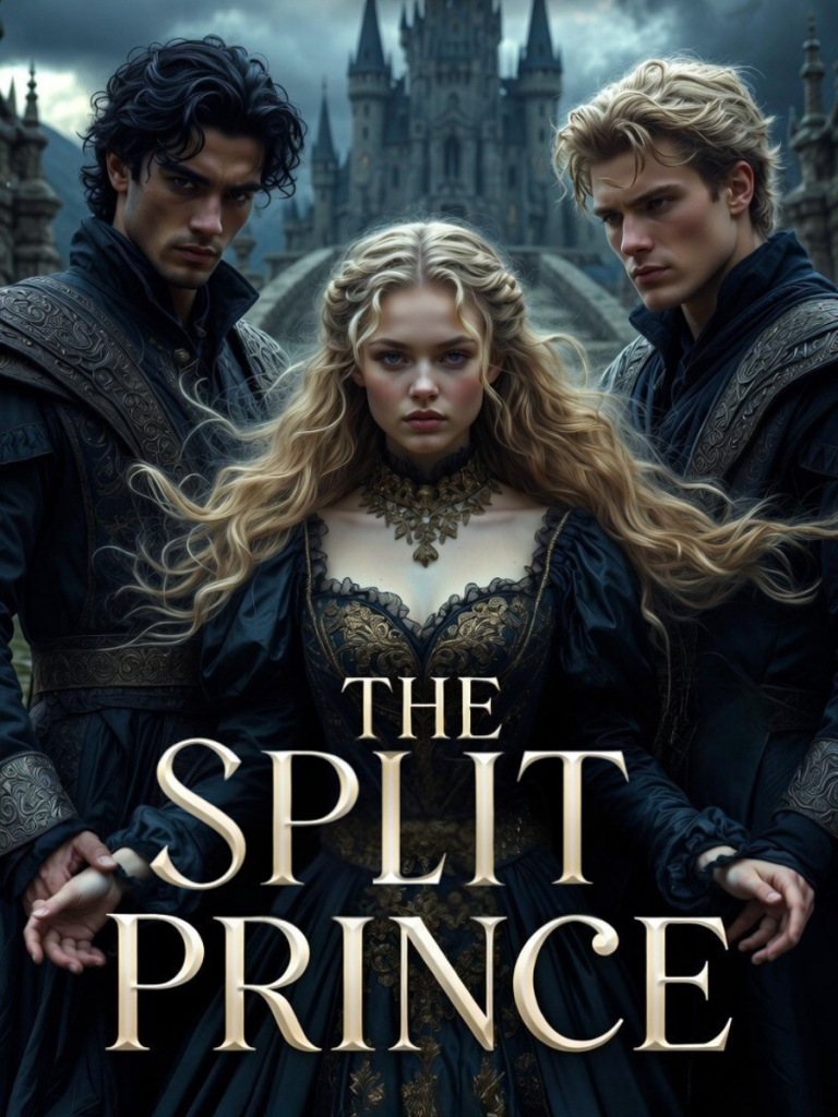 The Split Prince book cover by James Anderson, featuring a stylized illustration of a prince in a divided landscape.