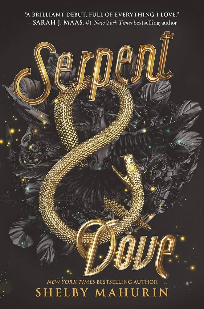 Cover of the novel "Serpent and Dove" featuring a fantasy-themed design with a central character.